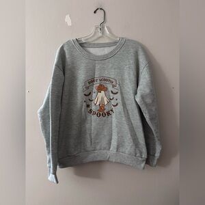 Gray Boo Crewneck Sweatshirt